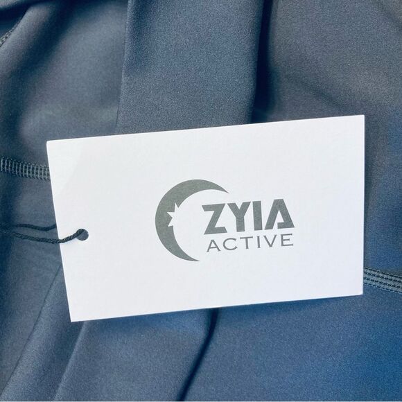 ZYIA Neon Yellow Parallel Luxe‎ High Rise 7/8 24” leggings Size 12 NWT - Picture 11 of 13